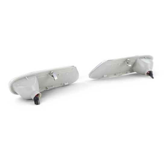 Πλαϊνά Φλας Φτερού Για Mini Cooper F56 13+ Union Jack Flag Blue Led White 2 Τεμάχια