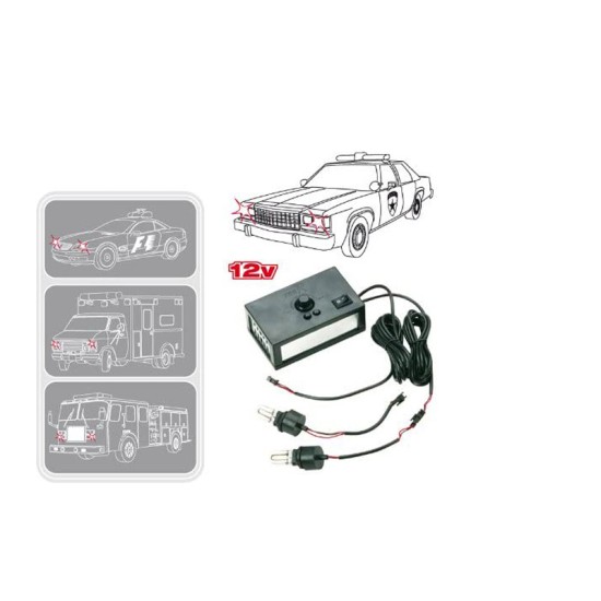 Strobo Flash Kit Large 12volt Ultra Pace Car Multifunction Light UPC1000 Racesport 2 Τεμάχια