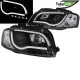 Μπροστινά Φανάρια Set Για Audi A3 8P 03-08 DRL & Led Tube Μαύρα H7/H1 Sonar