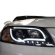 Μπροστινά Φανάρια Set Για Audi A3 8P 03-08 DRL & Led Tube Μαύρα H7/H1 Sonar