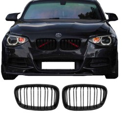 Καρδιές Μάσκας Για Bmw 1 F20 / F21 11-15 M4 Look Με Διπλή Γρίλια Μαύρο Γυαλιστερό 2 Τεμάχια Καρδιές Μάσκας Για Bmw 1 F20 / F21 11-15 M4 Look Με Διπλή Γρίλια Μαύρο Γυαλιστερό 2 Τεμάχια