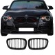 Καρδιές Μάσκας Για Bmw 1 F20 / F21 11-15 M4 Look Με Διπλή Γρίλια Μαύρο Γυαλιστερό 2 Τεμάχια