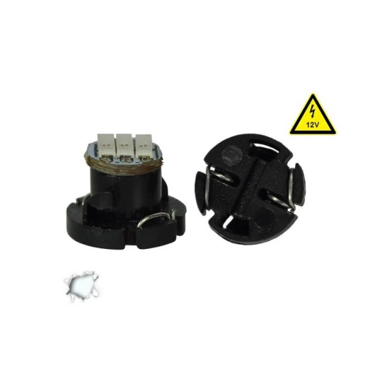 Λάμπα Led Με Βάση T4.2 3 Led 12V 0.9w Λευκή 1 Τεμάχιο
