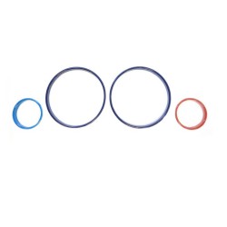 Δαχτυλίδια Καντράν Για Bmw 5 E39 95-03, 7 E38 94-02, X5 E53 99-05 Tri-Color ///M