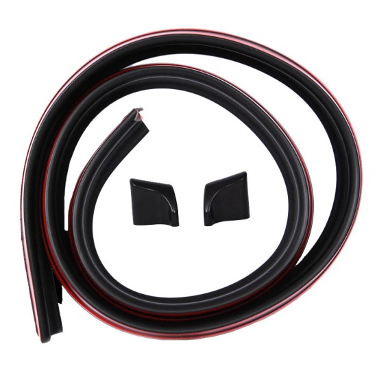 Αεροτομή Πορτ Παγκάζ Universal Lipspoiler Μαύρη 145x3.4cm Από Abs Πλαστικό (Soft)