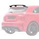 Αεροτομή Οροφής Για Mercedes-Benz A-Class W176 12-18 Brabus Look 3 Τεμάχια Από Abs Πλαστικό