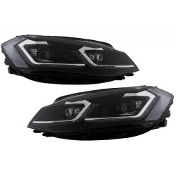 Μπροστινά Φανάρια Set Για Vw Golf 7.5 17-19 Facelift DRL & Dynamic Signal Μαύρα Με Χρώμιο Γραμμή H7 Με Μοτέρ Carner Μπροστινά Φανάρια Set Για Vw Golf 7.5 17-19 Facelift DRL & Dynamic Signal Μαύρα Με Χρώμιο Γραμμή H7 Με Μοτέρ Carner