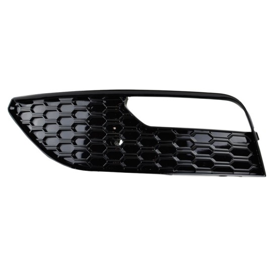 Δίχτυ Προφυλακτήρα Εμπρός Πλαινό Για Audi A3 8V 13-15 RS Look Γυαλιστερό Μαύρο Αριστερό & Δεξί 2 Τεμάχια