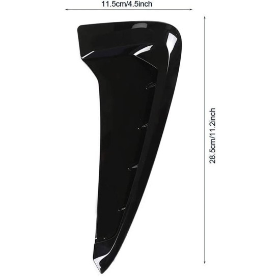 Αεραγωγοί Φτερών Για Bmw X5 F15 13-18 M-Look Μαύρο Γυαλιστερό 2 pcs