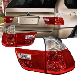 Πισινά Φανάρια Set Για Bmw X5 E53 99-03 Κόκκινο/Crystal Eagle Eyes