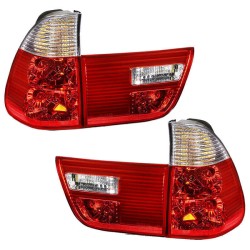 Πισινά Φανάρια Set Για Bmw X5 E53 99-03 Κόκκινο/Crystal Eagle Eyes