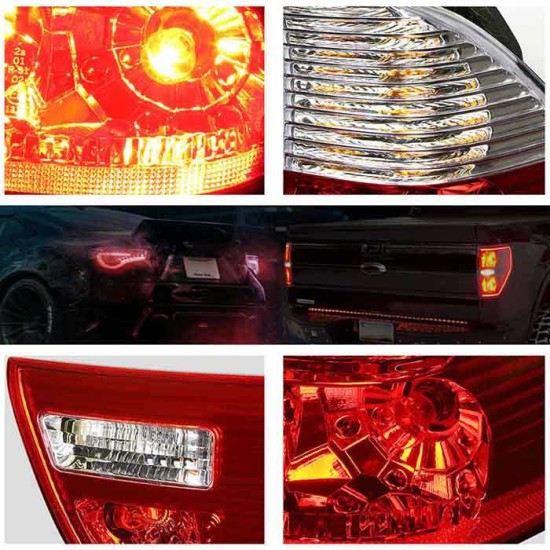 Πισινά Φανάρια Set Για Bmw X5 E53 99-03 Κόκκινο/Crystal Eagle Eyes
