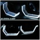 Μπροστινά Φανάρια Set Για Bmw 3 E90 / E91 05-08 3D LED Angel Eyes & Led Φλας Μαύρα H7/H1 Reliable Auto Parts RSD-100314BE