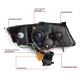 Μπροστινά Φανάρια Set Για Bmw 3 E90 / E91 05-08 3D LED Angel Eyes & Led Φλας Μαύρα H7/H1 Reliable Auto Parts RSD-100314BE