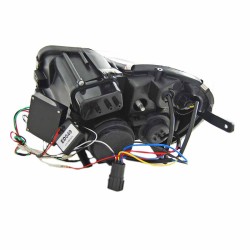 Μπροστινά Φανάρια Set Για Alfa Romeo Mito 08-19 TRU DRL Μαύρα H7/H1 With Motor Sonar