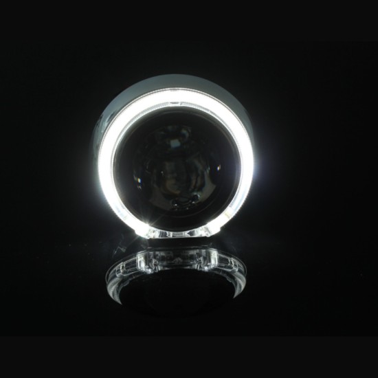 Καπάκια Για Προτζέκτορες 2.5" IRIS Με Led Angel Eyes Χρώμιο Retrofitlab 2 Τεμάχια