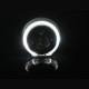 Καπάκια Για Προτζέκτορες 2.5" IRIS Με Led Angel Eyes Χρώμιο Retrofitlab 2 Τεμάχια
