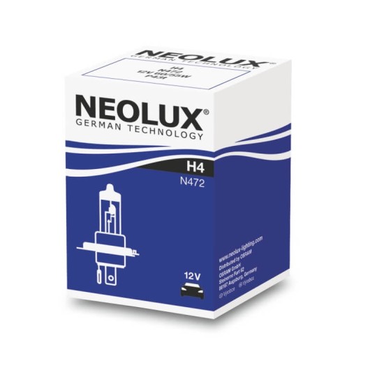 Λάμπα Αλογόνου H4 12V 60/55w Neolux By Osram N472 1 Τεμάχιο