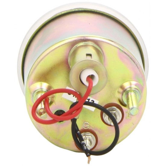 Βολτόμετρο Race Sport Μαύρο 52mm 12 Volt BLCK484
