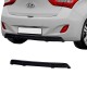 Diffuser Πίσω Προφυλακτήρα Για Hyundai i30 GD mk2 11-17 Γυαλιστερό Μαύρο Από Abs Πλαστικό RDX 1 Τεμάχιο