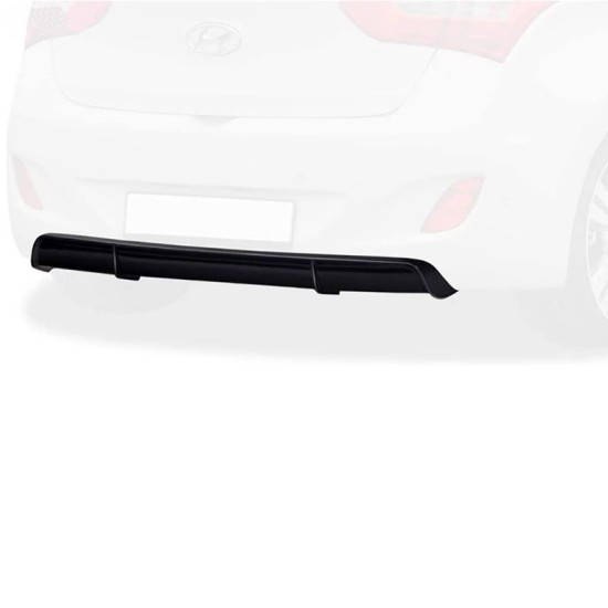 Diffuser Πίσω Προφυλακτήρα Για Hyundai i30 GD mk2 11-17 Γυαλιστερό Μαύρο Από Abs Πλαστικό RDX 1 Τεμάχιο