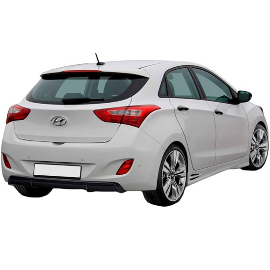 Diffuser Πίσω Προφυλακτήρα Για Hyundai i30 GD mk2 11-17 Γυαλιστερό Μαύρο Από Abs Πλαστικό RDX 1 Τεμάχιο