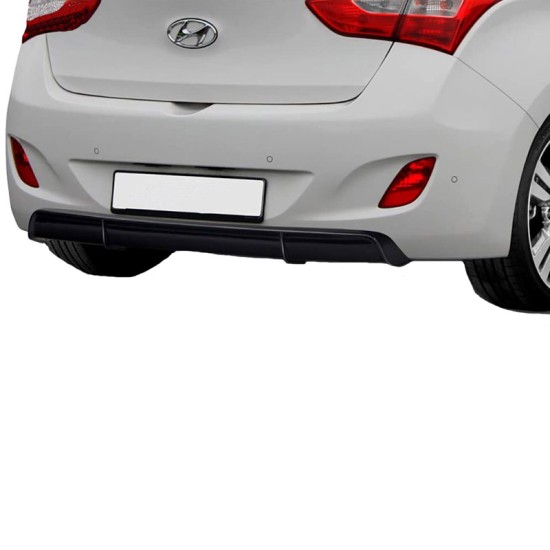Diffuser Πίσω Προφυλακτήρα Για Hyundai i30 GD mk2 11-17 Γυαλιστερό Μαύρο Από Abs Πλαστικό RDX 1 Τεμάχιο