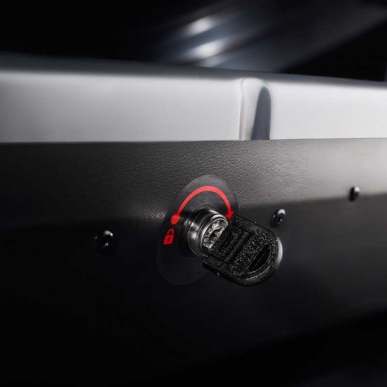 Μπαγκαζιέρα Οροφής Cruz Paddock 450L Μαύρη Γυαλιστερή Με Διπλό Άνοιγμα & Quick Fix Τοποθέτηση