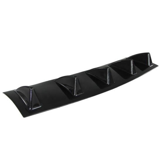 Diffuser Πίσω Προφυλακτήρα Universal Με 5 Πτερύγια Μαύρο Από Abs Πλαστικό 1 Τεμάχιο