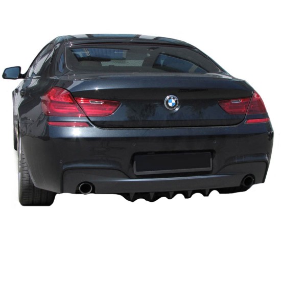 Diffuser Πίσω Προφυλακτήρα Universal Με 5 Πτερύγια Μαύρο Από Abs Πλαστικό 1 Τεμάχιο