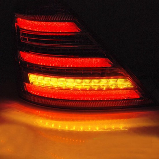 Πισινά Φανάρια Set Για Mercedes-Benz S-Class W221 05-09 Led W222 Look Dynamic Κόκκινο/Φιμέ Eagle Eyes