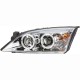 Μπροστινά Φανάρια Set Για Ford Mondeo 00-07 Angel Eyes & Led Χρωμίου H1/H1 With Motor JunYan