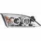 Μπροστινά Φανάρια Set Για Ford Mondeo 00-07 Angel Eyes & Led Χρωμίου H1/H1 With Motor JunYan