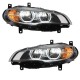 Μπροστινά Φανάρια Set Για Bmw X6 E71 08-15 4D Angel Eyes Full Led AFS Μαύρα Με Μοτέρ Carner