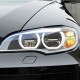 Μπροστινά Φανάρια Set Για Bmw X6 E71 08-15 4D Angel Eyes Full Led AFS Μαύρα Με Μοτέρ Carner