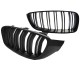 Καρδιές Μάσκας Για Bmw 4 F32 / F33 / F36 13-16 M4 Look Με Διπλή Γρίλια Μαύρο Ματ 2 Τεμάχια