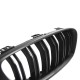 Καρδιές Μάσκας Για Bmw 4 F32 / F33 / F36 13-16 M4 Look Με Διπλή Γρίλια Μαύρο Ματ 2 Τεμάχια