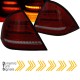 Πισινά Φανάρια Set Για Mercedes-Benz C-Class W203 00-04 Led Bar Dynamic Κόκκινο/Φιμέ JunYan