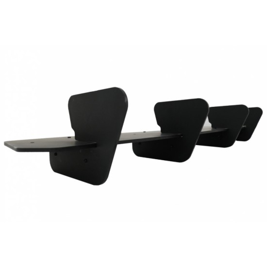 Diffuser Πίσω Προφυλακτήρα Για VW Golf VII (7.5) 17-20 Facelift Για GTI Έκδοση Μαύρο Ματ 4 Bars Από Abs Πλαστικό 1 Τεμάχιο