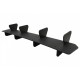Diffuser Πίσω Προφυλακτήρα Για VW Golf VII (7.5) 17-20 Facelift Για GTI Έκδοση Μαύρο Ματ 4 Bars Από Abs Πλαστικό 1 Τεμάχιο