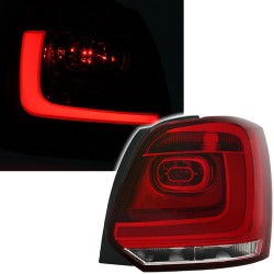 Πισινά Φανάρια Set Για Vw Polo 6R 09-14 Led Bar GTI Look Κόκκινο/Crystal Eagle Eyes