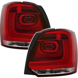 Πισινά Φανάρια Set Για Vw Polo 6R 09-14 Led Bar GTI Look Κόκκινο/Crystal Eagle Eyes