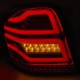Πισινά Φανάρια Set Για Mercedes-Benz ML W164 09-11 Full Led Bar Κόκκινο/Φιμέ JunYan