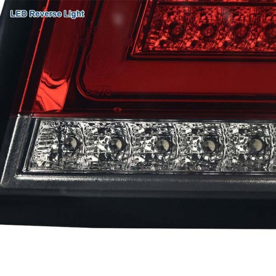 Πισινά Φανάρια Set Για Mercedes-Benz ML W164 09-11 Full Led Bar Κόκκινο/Φιμέ JunYan