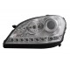 Μπροστινά Φανάρια Set Για Mercedes-Benz ML-Class W164 05-08 DRL Χρώμιο H7 Με Μοτέρ Depo