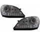 Μπροστινά Φανάρια Set Για Mercedes-Benz ML-Class W164 05-08 DRL Χρώμιο H7 Με Μοτέρ Depo