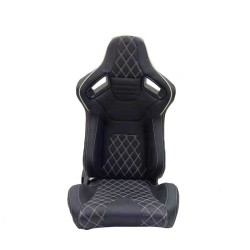 Καθίσματα Bucket R8 Δερματίνη Μαύρα Με Άσπρες Ραφές Καπιτονέ Ζευγάρι 2 Τεμαχίων Καθίσματα Bucket R8 Δερματίνη Μαύρα Με Άσπρες Ραφές Καπιτονέ Ζευγάρι 2 Τεμαχίων