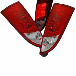 Πισινά Φανάρια Set Για Ford Focus 98-04 Hatchback 3D/5D Led  Κόκκινο/Crystal Sonar