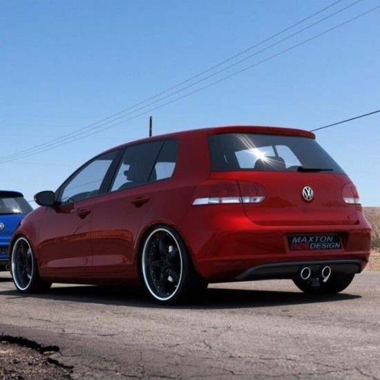 Diffuser Πίσω Προφυλακτήρα Για VW Golf VI (6) 08-12 R32 Look Golf 5 Μαύρο Ματ Maxton Design Από Abs Πλαστικό 1 Τεμάχιο