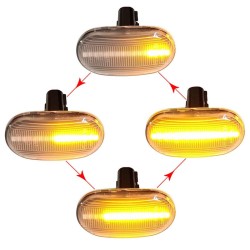 Πλαϊνά Φλας Φτερού Για Suzuki Jimny JB64W 2018+ Led Dynamic Άσπρα 2 Τεμάχια Πλαϊνά Φλας Φτερού Για Suzuki Jimny JB64W 2018+ Led Dynamic Άσπρα 2 Τεμάχια